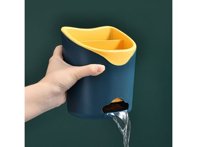 Подставка для столовых приборов, бело-розовая, PERFECTO LINEA