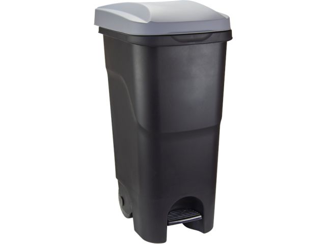 Контейнер для мусора 85л с педалью (серая крышка)