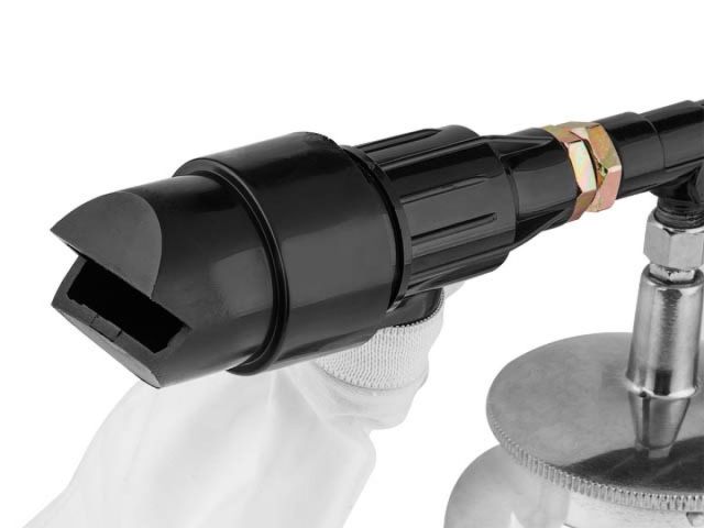 Пистолет пескоструйный с баком ASB-06S ECO (Рабочее давление: 3-4 бар; 360 л/мин; Резервуар: 850 мл;)