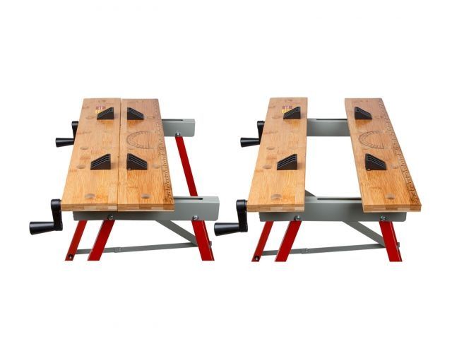 Верстак складной WORTEX WB 5678 БАМБУК, 560x620x780 мм (нагрузка до 70 кг, масса 4 кг)