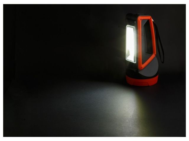 Фонарь светодиодный аккум. 5Вт+5Вт (оранж.) ЮПИТЕР (USB A - micro-USB кабель в комплекте)