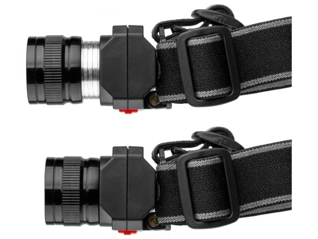 Фонарь налобный светодиодный аккум. ZOOM 5Вт ЮПИТЕР (USB A - micro-USB кабель в комплекте)