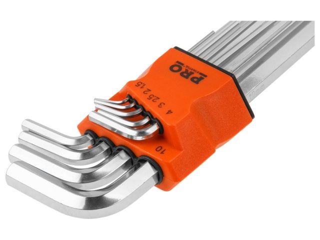 Набор ключей шестигр. 1,5-10мм 9шт длинн. PRO STARTUL (PRO-89109)