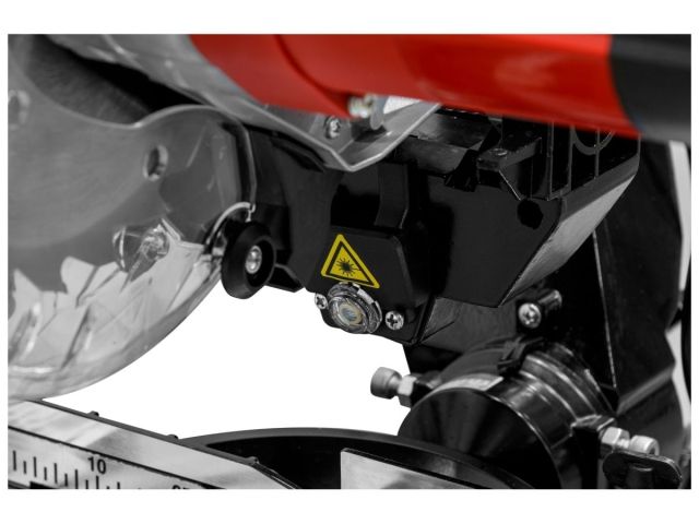 Торцовочная пила WORTEX MS 2116-1 LM в кор. 1800 Вт, 210 мм, глуб. до 65 мм, шир. до 300 мм, лазер (Консольный тип протяжки)