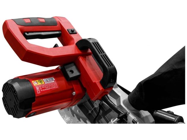 Торцовочная пила WORTEX MS 2116-1 LM в кор. 1800 Вт, 210 мм, глуб. до 65 мм, шир. до 300 мм, лазер (Консольный тип протяжки)