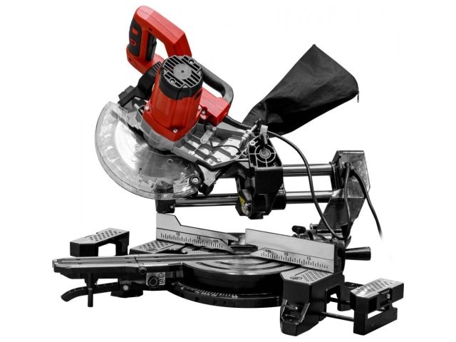 Торцовочная пила WORTEX MS 2116-1 LM в кор. 1800 Вт, 210 мм, глуб. до 65 мм, шир. до 300 мм, лазер (Консольный тип протяжки)