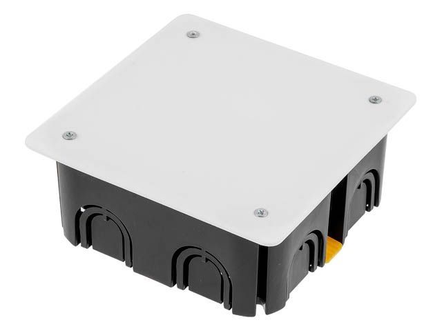 Коробка распаечная СП 110х110х45мм, крышка, пласт.лапки IP20 ЮПИТЕР (для полых стен)