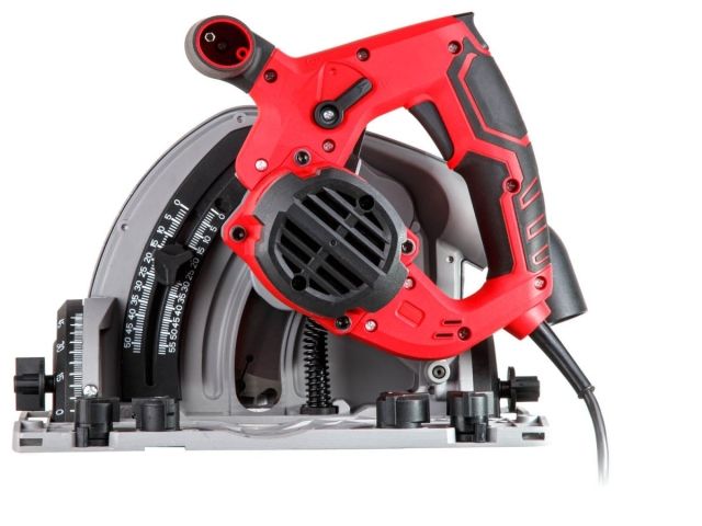 Циркулярная пила погружная с шиной 1,4 м WORTEX CS 1612-1 в кор. 1200 Вт, до 59 мм, 6000 об/мин (погружная, 165х20 мм, 5.2 кг)