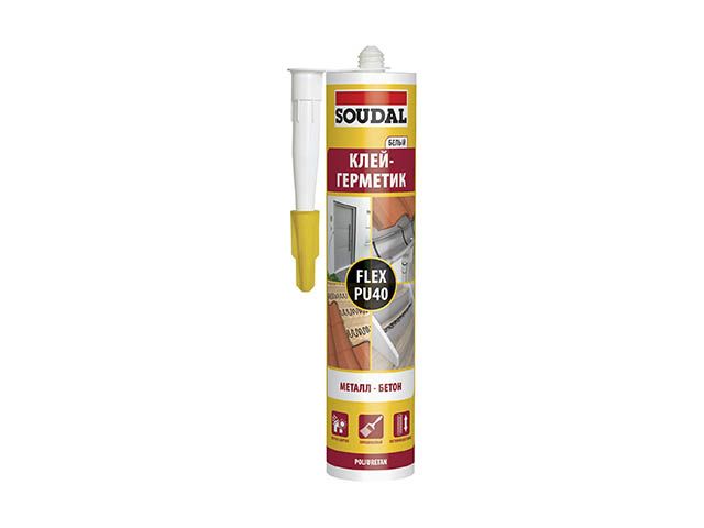 Клей-герметик полиуретановый «Soudal» Flex PU40 серый 300 мл