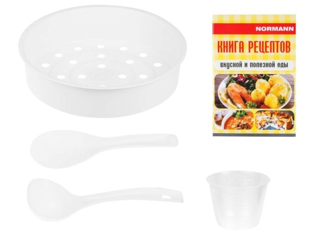 Мультиварка NORMANN AMC-431 (ОТГРУЗКА ТОЛЬКО ПО ЭТН/ЭТТН | 600 Вт; 3л; 20 программ; СМАРТШЕФ; паровая корзина)