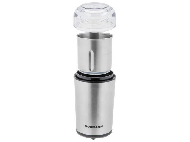 Кофемолка ACG-331 NORMANN (250 Вт; 100 г; съёмная чаша и нож - нержавеющая сталь; щёточка; для кофе и специй)