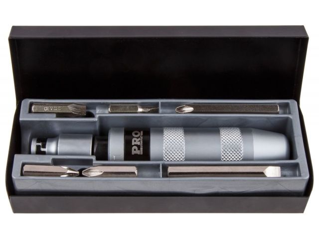 Отвертка ударно-поворотная+набор бит 6шт. PRO STARTUL (PRO-6057) (реверс, в металлическом кейсе)