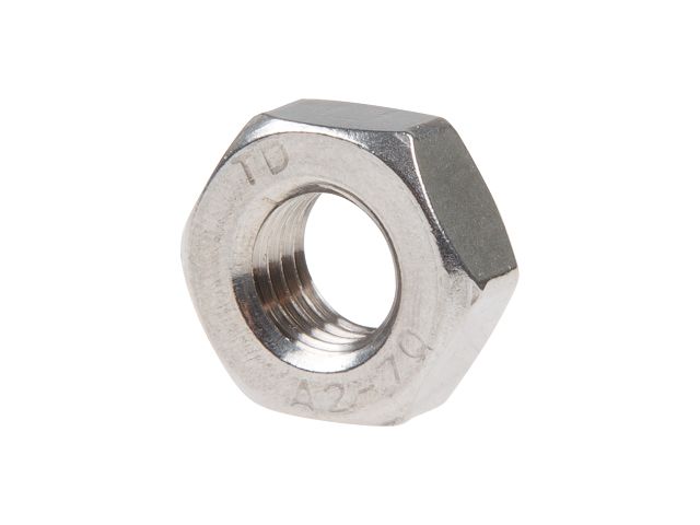 Гайка М14 шестигр., нерж.сталь (А2), DIN 934 (100 шт в карт. уп.)