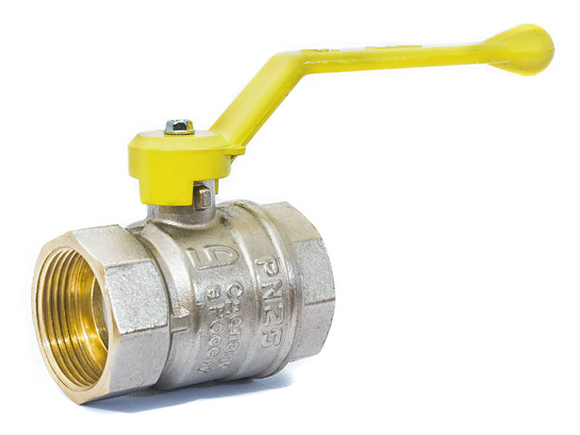 Кран шаровый 3/4″ вн.-вн. ручка (ГАЗ) PN40, LD