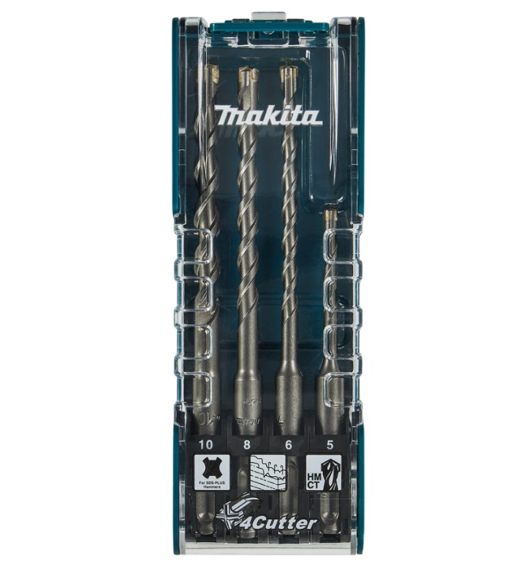 Набор буров SDS-Plus 4Cutter MAKITA 4 шт (5,6,8,10 мм)