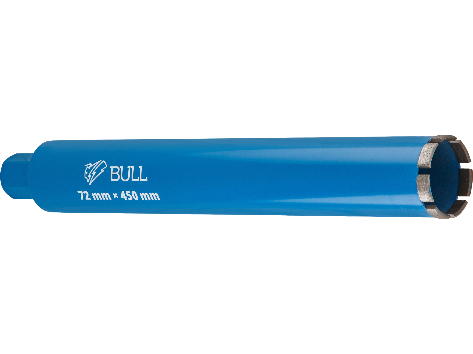Коронка алмазная d 72мм железобетон BULL, L450мм, 1 1/4", мокрое сверление