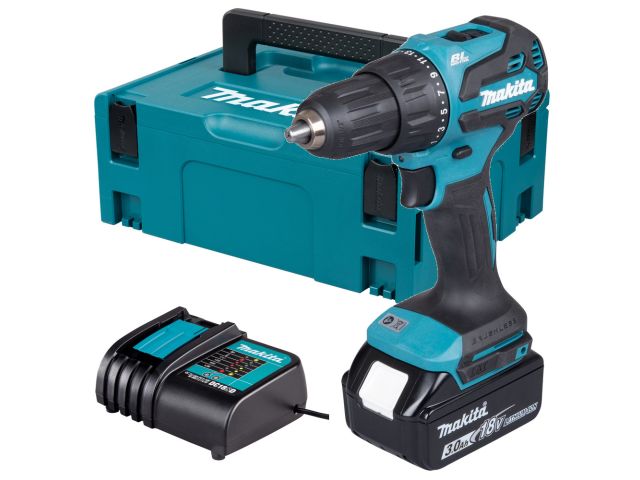 Аккум.ударная дрель-шуруповерт MAKITA LXT DHP490F005 MAKPAC2 (ОТГРУЗКА ТОЛЬКО ПО ЭТН/ЭТТН | 18.0 В, 1 акк., 3.0 А/ч Li-Ion, 2 скор., 50 Нм,)