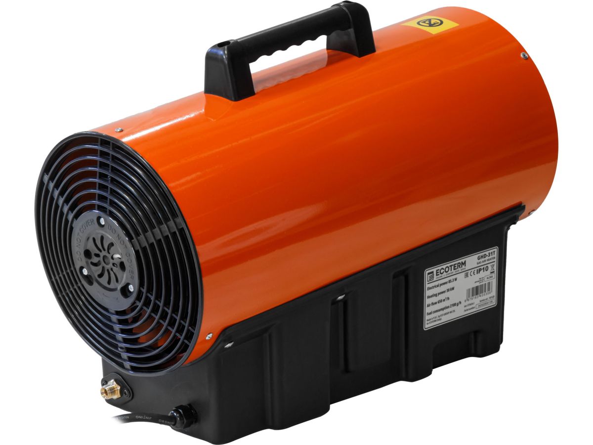 Нагреватель воздуха газ. Ecoterm GHD-31T прям., 30 кВт, термостат, переносной
