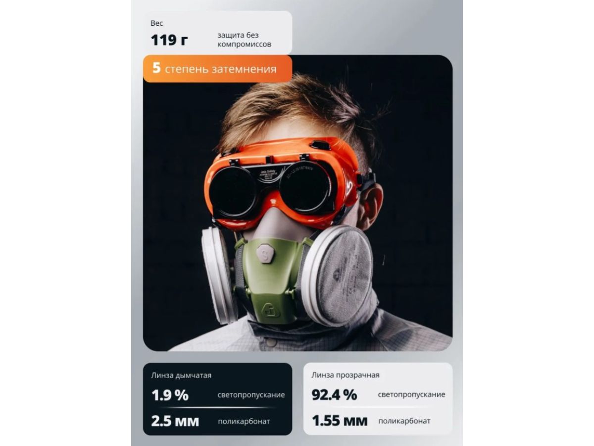 Очки закрытые JETA SAFETY Spark IR