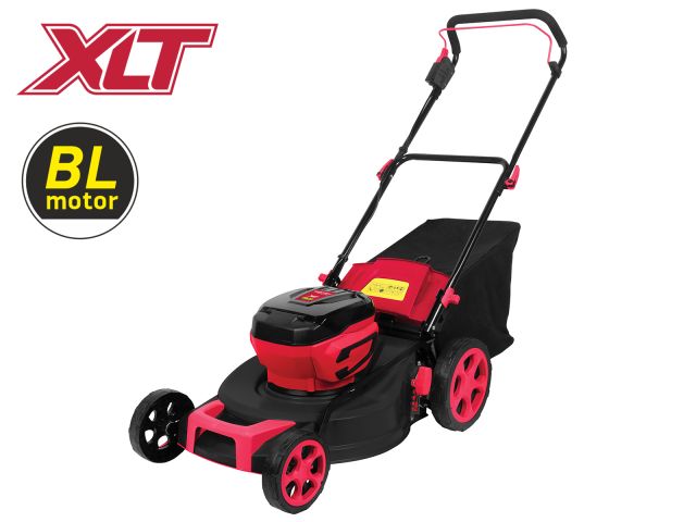 Газонокосилка аккумуляторная WORTEX CLM 4536 в кор. XLT SOLO БЕСЩЁТ.ДВИГ., 18В+18В, шир.460 мм (БЕЗ АКБ и ЗУ, 460 мм, выс. 30-75 мм, дека ст