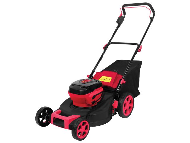 Газонокосилка аккумуляторная WORTEX CLM 4536 в кор. XLT SOLO БЕСЩЁТ.ДВИГ., 18В+18В, шир.460 мм (БЕЗ АКБ и ЗУ, 460 мм, выс. 30-75 мм, дека ст