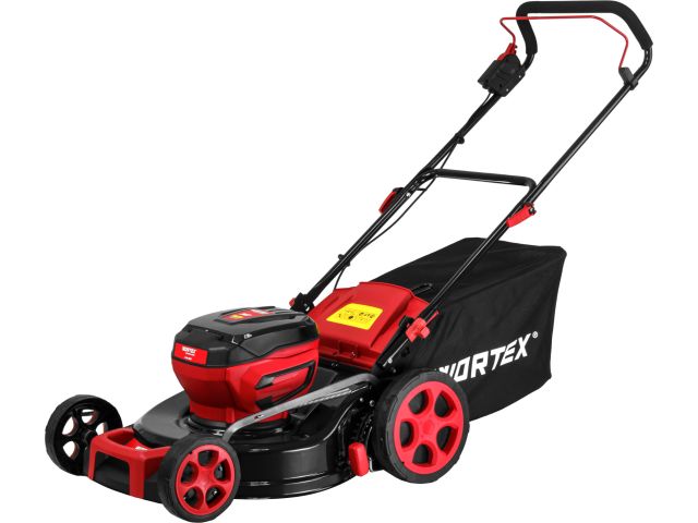 Газонокосилка аккумуляторная WORTEX CLM 4536 в кор. XLT SOLO БЕСЩЁТ.ДВИГ., 18В+18В, шир.460 мм (БЕЗ АКБ и ЗУ, 460 мм, выс. 30-75 мм, дека ст