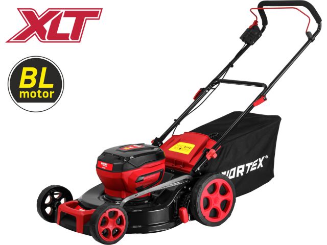 Газонокосилка аккумуляторная WORTEX CLM 4536 в кор. XLT SOLO БЕСЩЁТ.ДВИГ., 18В+18В, шир.460 мм (БЕЗ АКБ и ЗУ, 460 мм, выс. 30-75 мм, дека ст