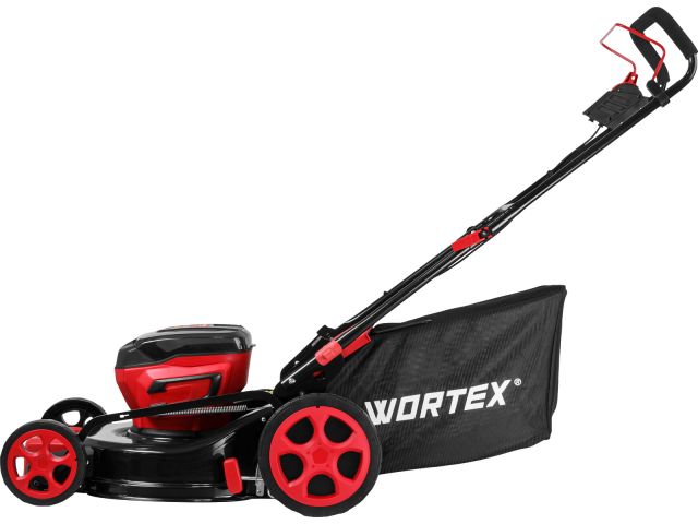 Газонокосилка аккумуляторная WORTEX CLM 4536 в кор. XLT SOLO БЕСЩЁТ.ДВИГ., 18В+18В, шир.460 мм (БЕЗ АКБ и ЗУ, 460 мм, выс. 30-75 мм, дека ст