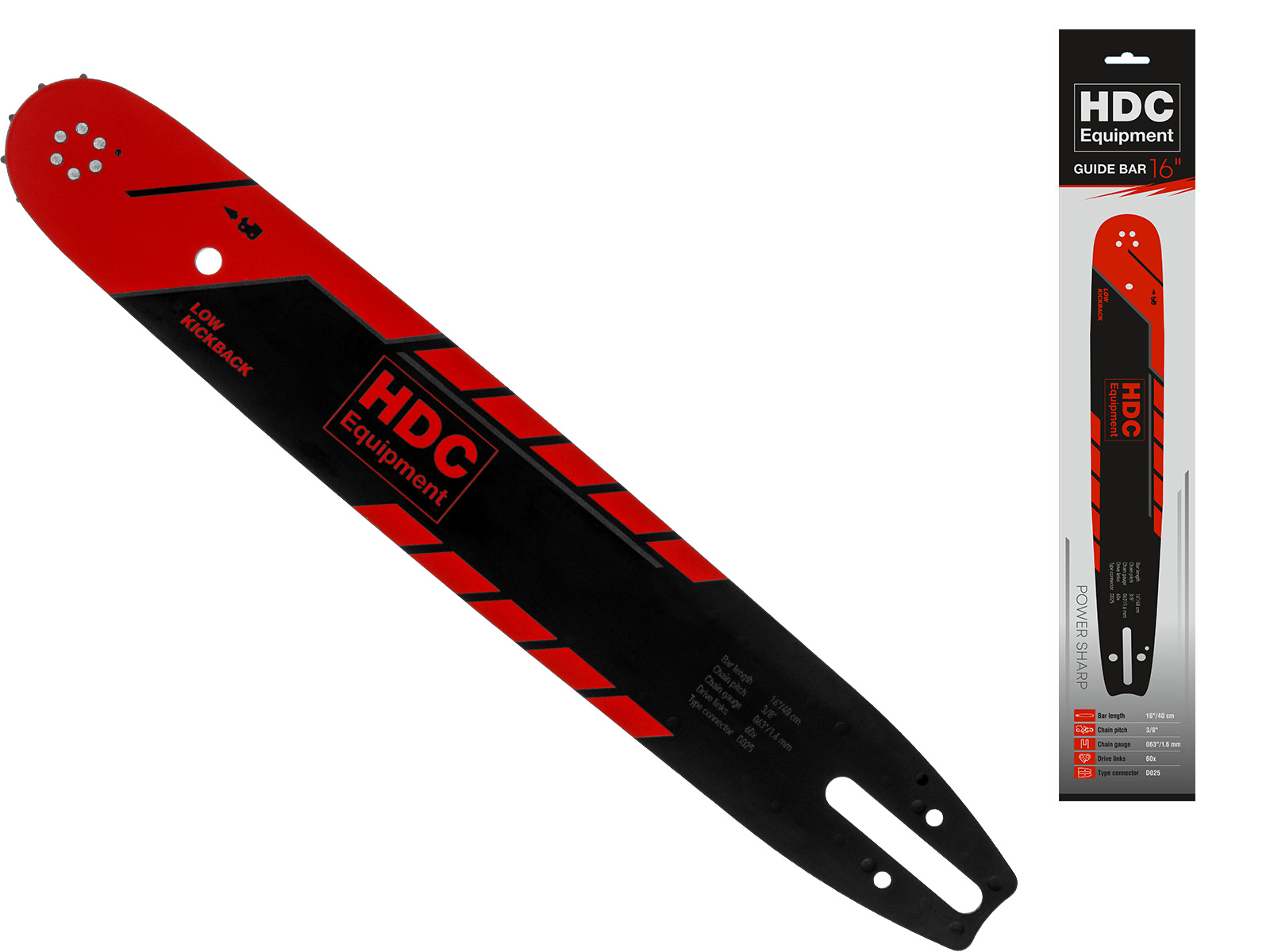 Шина 40 см 16″ 3/8″ 1.6 мм HDC