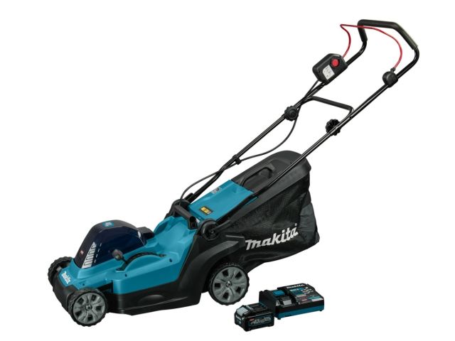 Аккум. газонокосилка MAKITA XGT LM003GM103 в кор. (XGT 40vMAX, 740Вт, ширина 38см, травосб. 40л, 3в1,(BL4040; DC40RC))