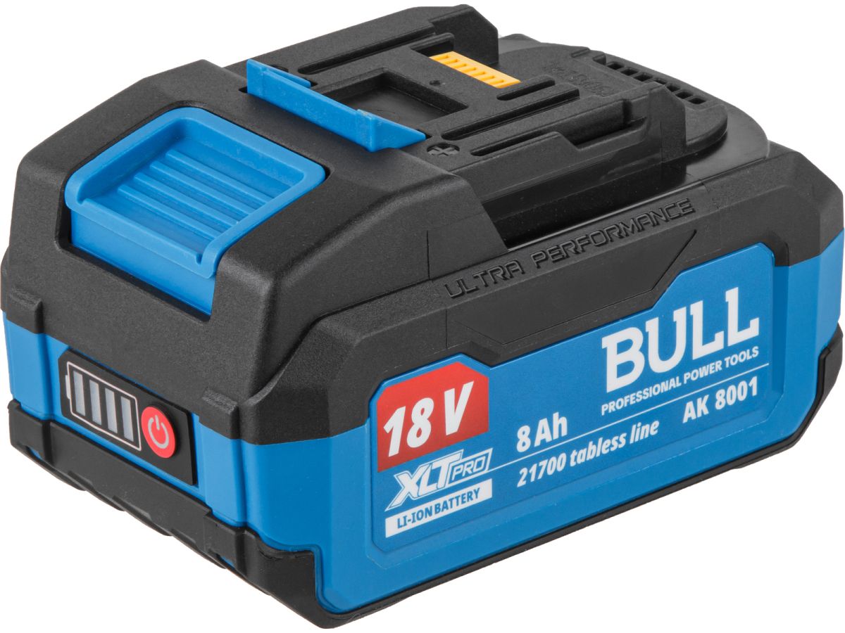 Аккумулятор BULL AK 8001 18.0 В, 21700 TABLESS, 8.0 А/ч, Li-Ion XLTpro