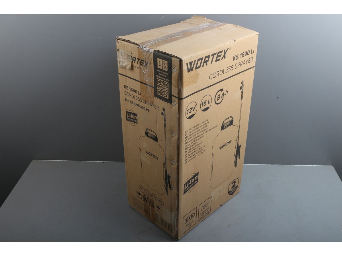Аккум. опрыскиватель WORTEX KS 1690 Li 12В, 1 акк., 8 Ач, 16 л уцененный (0016048890)