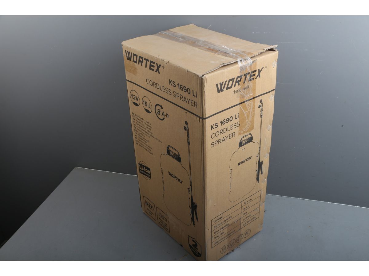Аккум. опрыскиватель WORTEX KS 1690 Li 12В, 1 акк., 8 Ач, 16 л уцененный (0016048890)