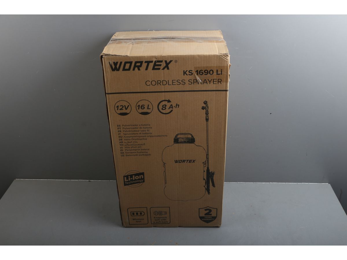 Аккум. опрыскиватель WORTEX KS 1690 Li 12В, 1 акк., 8 Ач, 16 л уцененный (0016048890)