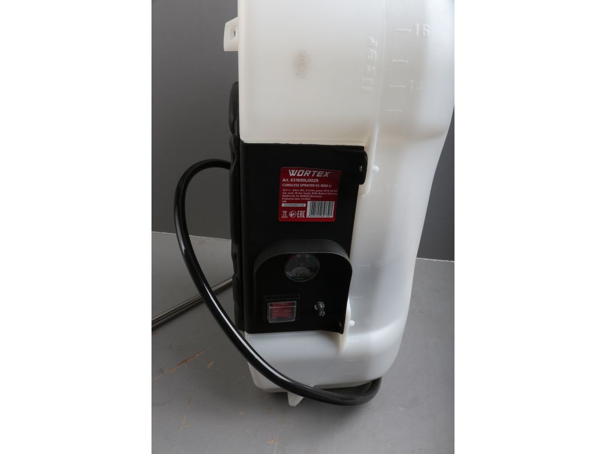 Аккум. опрыскиватель WORTEX KS 1690 Li 12В, 1 акк., 8 Ач, 16 л уцененный (0016048890)