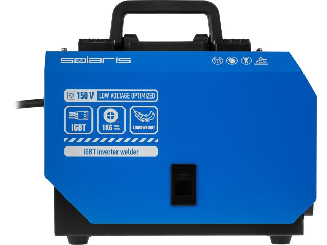 Полуавтомат сварочный Solaris FLUX-205 (230В; 20-180 А; 62 В; FLUX/MMA/TIG LIFT; байонетный разъем; без газа)