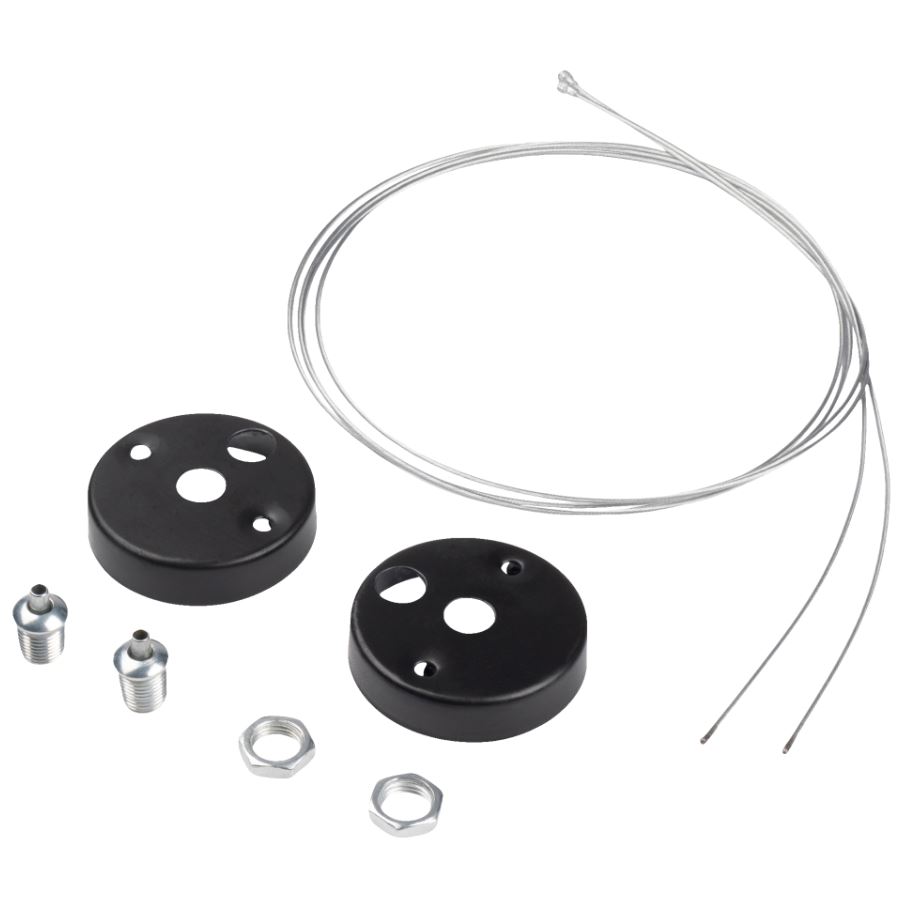 Комплект креплений PSO-01 S-2×1.0 m BLACK для подвесного монтажа  JAZZWAY
