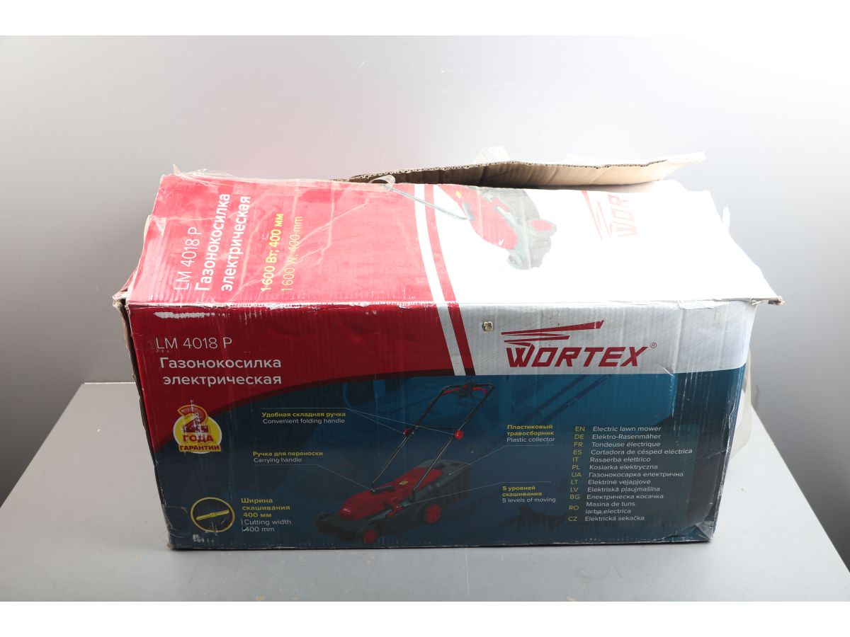 Газонокосилка электрическая WORTEX LM 4018 P 1600 Вт, шир.40 см уцененный (0042198624)