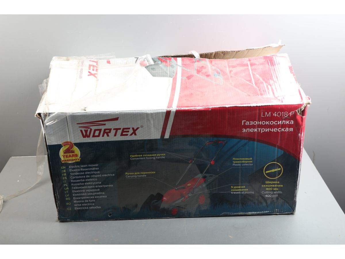 Газонокосилка электрическая WORTEX LM 4018 P 1600 Вт, шир.40 см уцененный (0042198624)