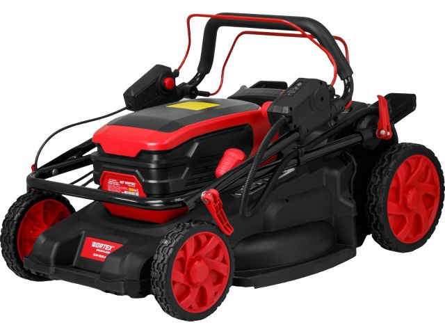 Газонокосилка аккум. WORTEX CLM 4536-4 в кор. XLT SET БЕСЩЁТ.ДВИГ., САМОХОД., 18В+18В, 2х4Ач акб (2х4 Ач акб, 510 мм, выс. 38-97 мм, дека пл