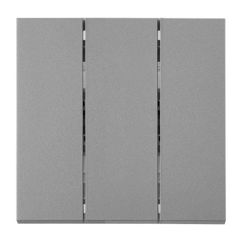 Выключатель 3 клав. (cкрытый, узел, 10А) титан, Carre, BYLECTRICA