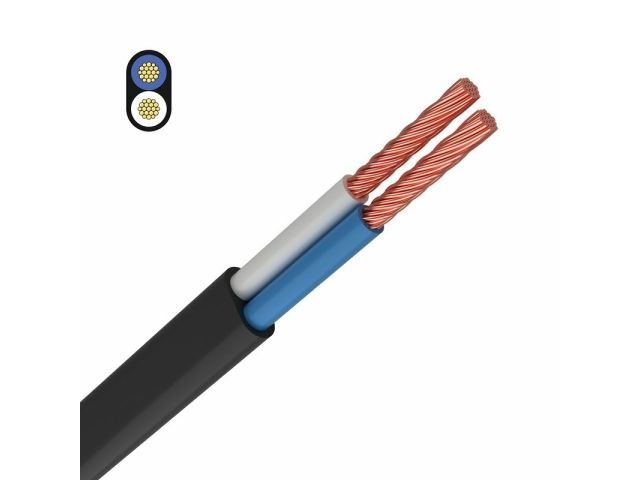 Провод ШВВПм 2х0,75 (бухта 100м) Ч БелРоскабель