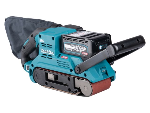 Аккум. ленточная шлифмашина MAKITA XGT BS001GZ в кор. (40.0 В, БЕЗ АККУМУЛЯТОРА, 533*75 мм, 120-470 м/мин, регул. об.)