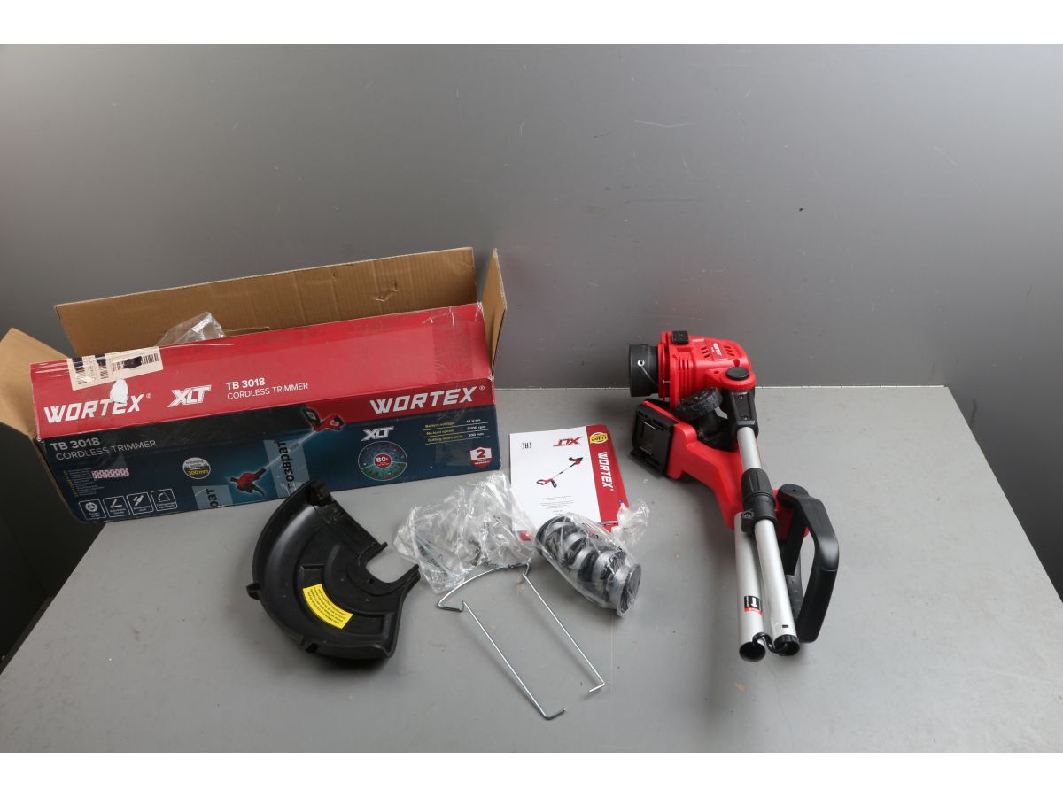 Триммер аккум. WORTEX TB 3018 ALL1 XLT SOLO 18В, шир.скаш.300 мм, полуавт.головка, леска 1.6 мм уц