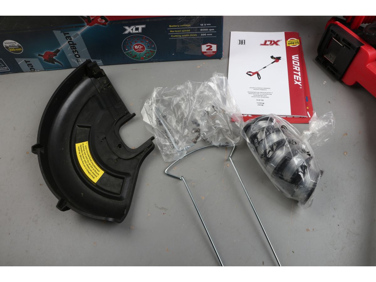 Триммер аккум. WORTEX TB 3018 ALL1 XLT SOLO 18В, шир.скаш.300 мм, полуавт.головка, леска 1.6 мм уц