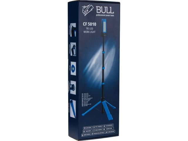 Фонарь светодиодный аккумуляторный BULL CF 5010 в кор. 61-4700 Лм, стробоскоп, штатив (Мачта осветительная, 5 В, 10 Ач, склад. конструкция(ш