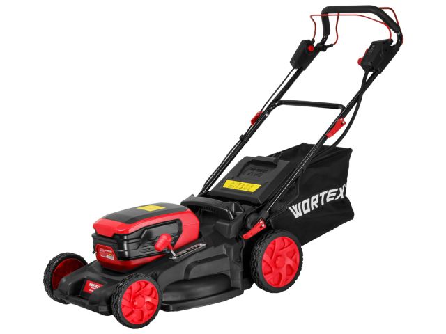Газонокосилка аккум. WORTEX CLM 4536-4 в кор. XLT SOLO БЕСЩЁТ.ДВИГ., САМОХОД., 18В+18В (БЕЗ АКБ и ЗУ, 510 мм, выс. 38-97 мм, дека пластик, т