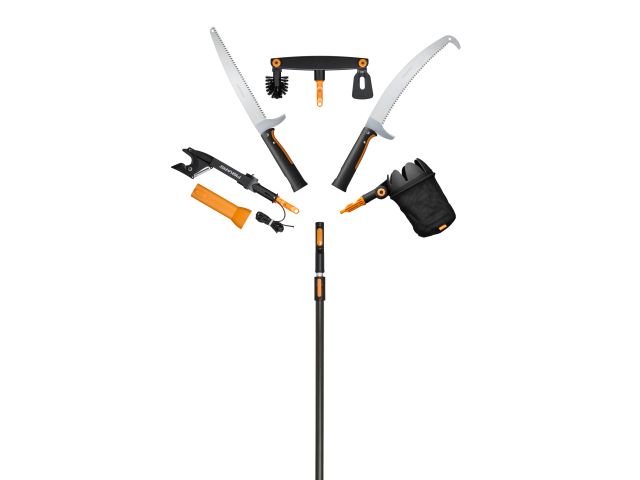 Черенок алюминиевый телескопический L 220-400см OneClick FISKARS