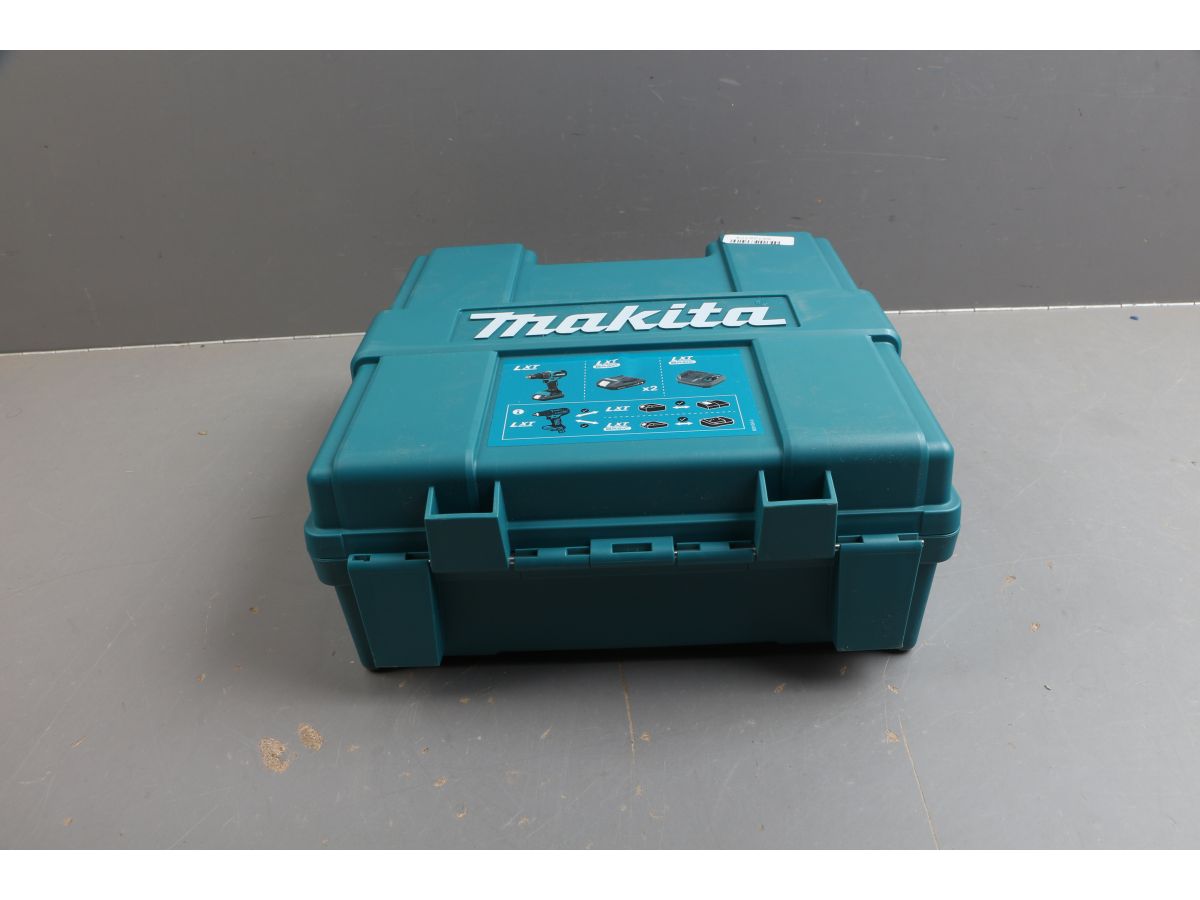 Аккум. дрель-шуруповерт ударная MAKITA LXT Basic DHP490WVE кейс уцененный (0323974528)