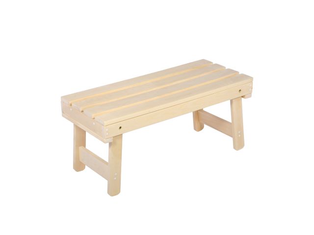 Лавочка складная, 100х44х43 см, липа, "Банные штучки"